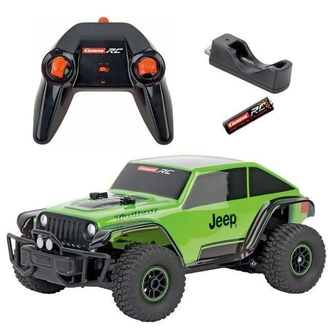 Carrera Jeep Trailcat Green 1/18th Scale
