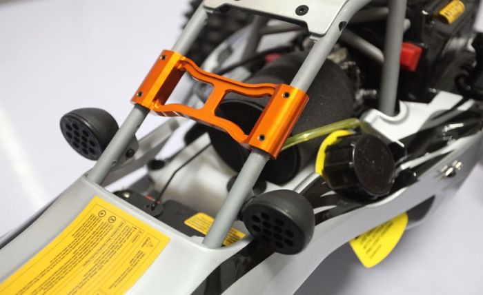 Baja Buggy Rollcage Alloy Brace Set - Orange 2pc