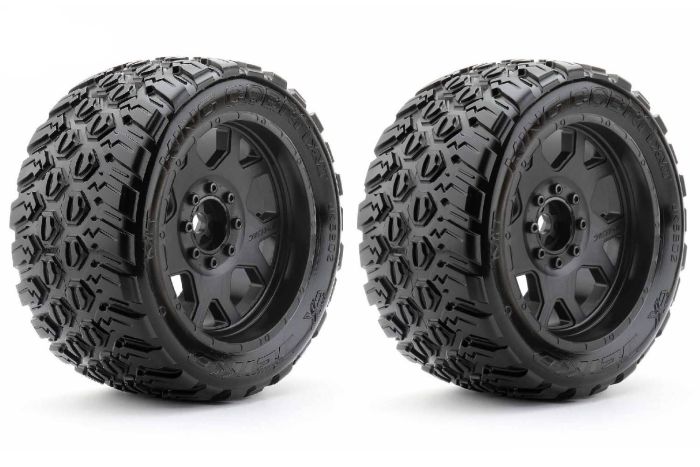 Jetko EX Tyre King Cobra Belted XMT Black Wheel TRX Xmaxx/ Kraton (2pcs)
