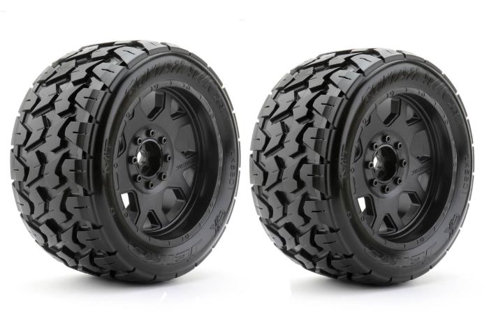 Jetko EX Tyre Tomahawk Belted XMT Black Wheel TRX Xmaxx/ Kraton (2pcs)