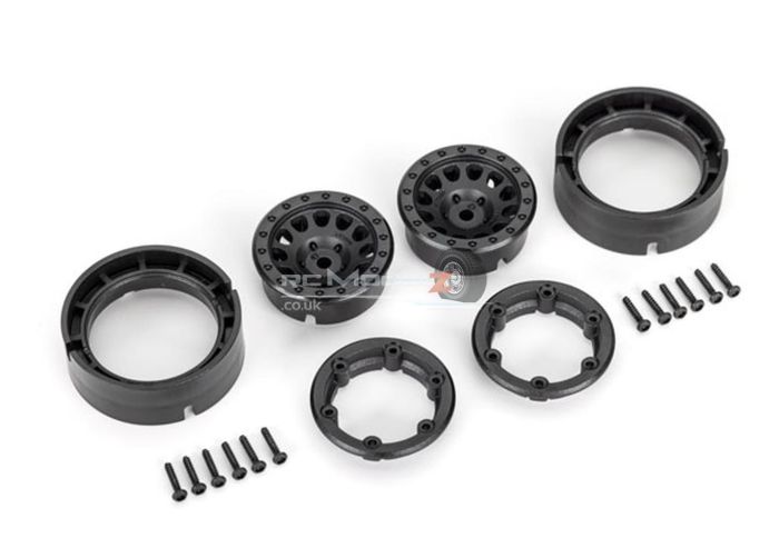 Traxxas Wheels, Method 105 1.0", (black, beadlock) (2)