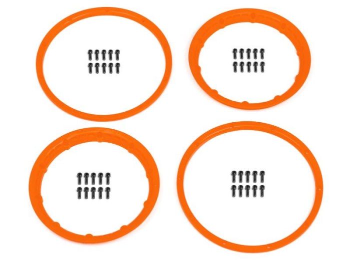 HPI Heavy Duty Wheel Bead Lock Rings Orange/For 2 Wheel