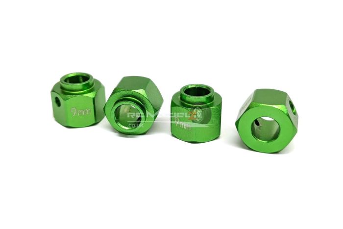 MadMax Traxxas TRX-4 Wheel Hub Extenders +4mm - Green