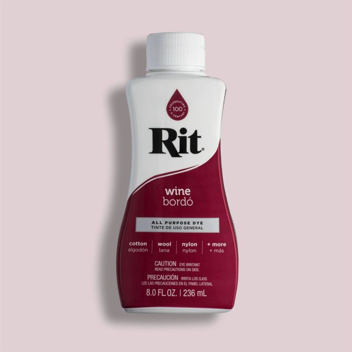 Rit Dye Liquid Dye Wine
