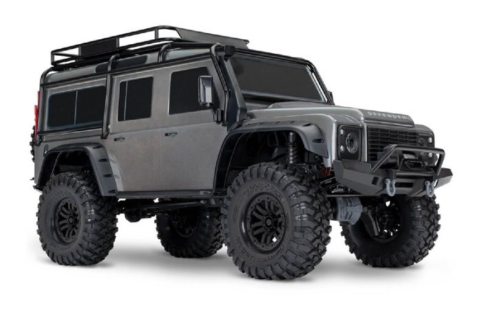 Traxxas 1/10 TRX-4 Defender 4WD RTR with Clipless Mounting - Silver