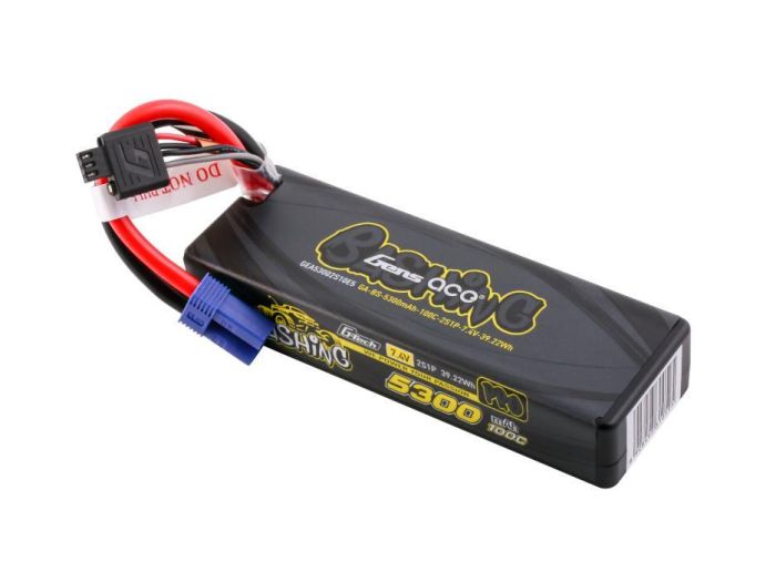 Gens Li-Po Car G-Tech 2S 7.4V 5300mAh 100C Bashing w/EC5 (Promoto)