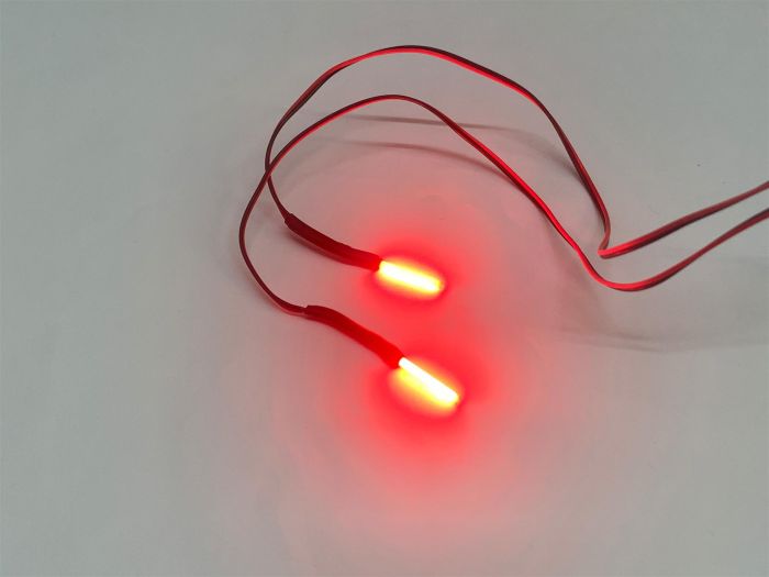 RC Decoration LED Light (light length 1.5cm) 1pc - Red