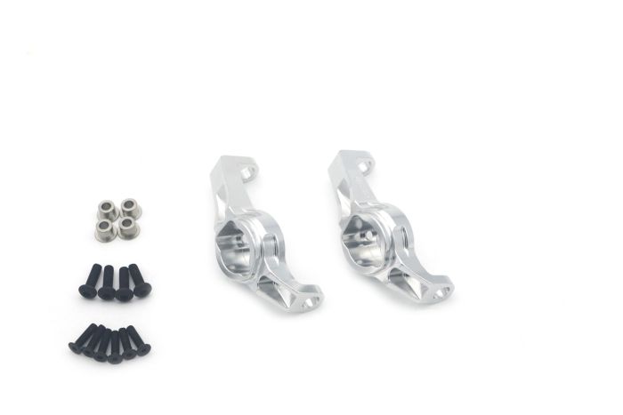 Atop Rc Traxxas TRX-4 Alloy Portal Drive Caster Blocks - Silver