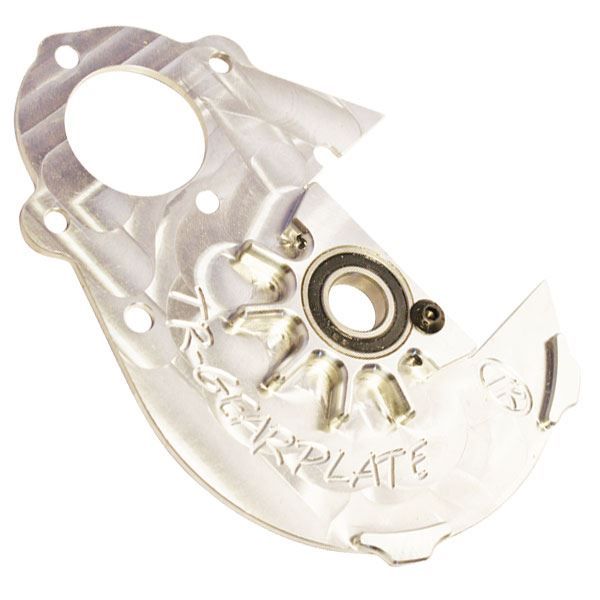 Turtle Racing Integrated Alloy Gear Plate - Silver