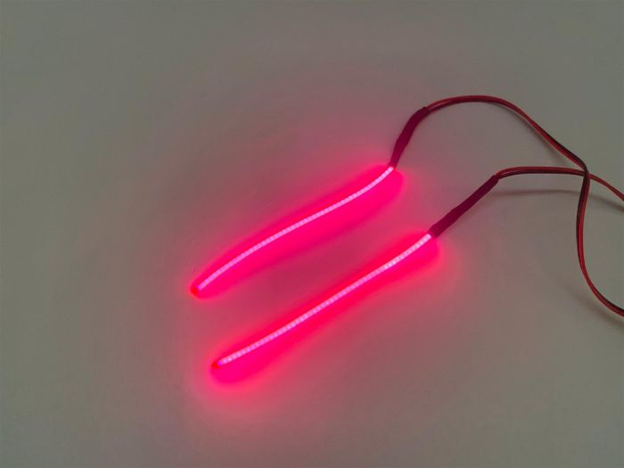 RC Decoration LED Light (light length 7cm) 1pc - Pink