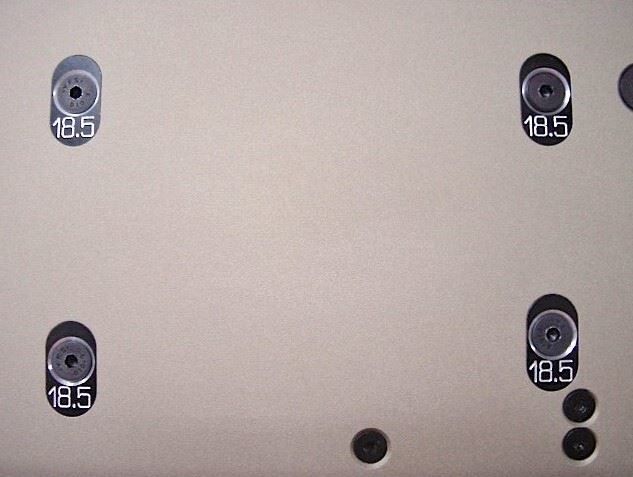 Jofer USA Aluminum L-1 Engine Mount Inserts for Losi 5ive Blue