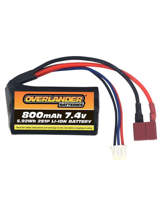 Overlander 800mAh 7.4V 2S 14500 Li-Ion Battery