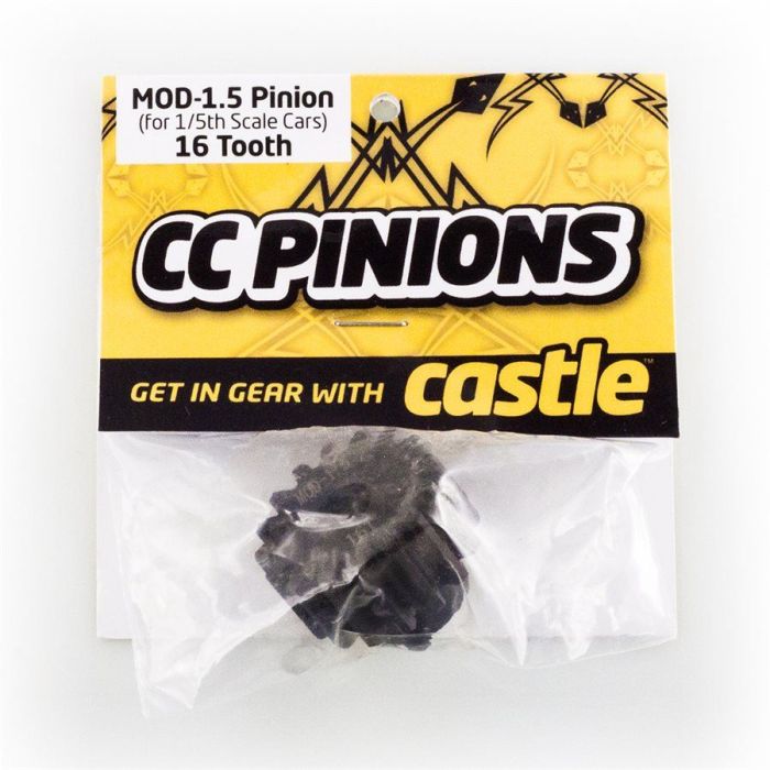 CC PINION 16 Tooth - MOD1.5, 8mm shaft (for use with CMIR075)