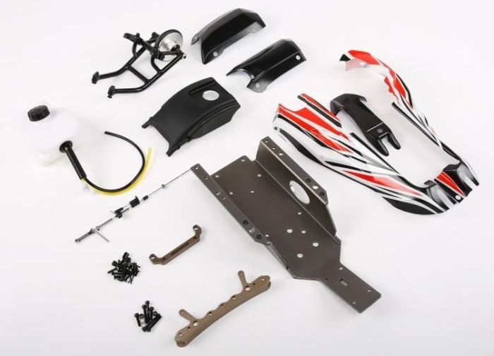 Rovan Baja Conversion to Shorty Q Kit for 5B - Red Body