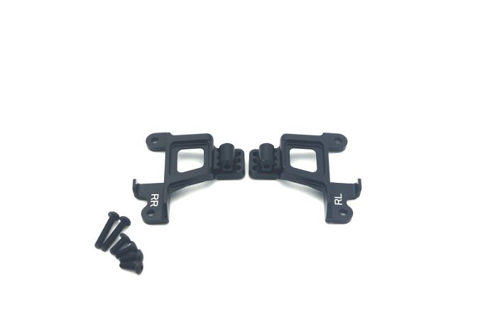 Atop RC Traxxas TRX-4 Alloy Rear Shock Towers - Black