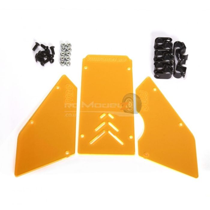 FullForce RC Front/Side Window Set for HPI Baja 5B - Orange