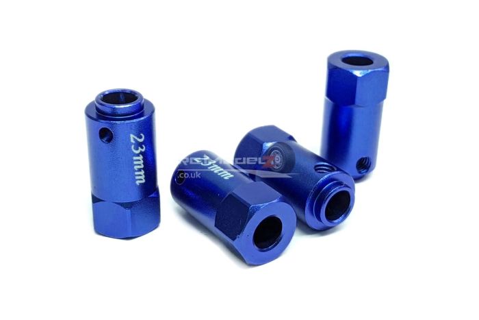 MadMax Traxxas TRX-4 Wheel Hub Extenders +18mm - Blue