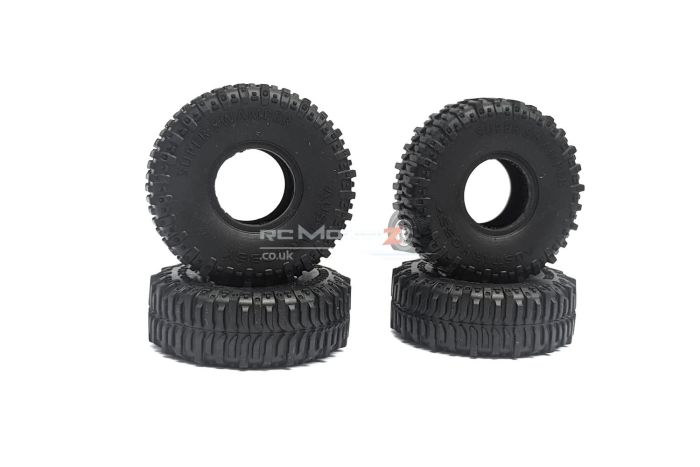 HDT 60mm Dia Tyre Set for TRX4M 60x21mm, 27mm ID