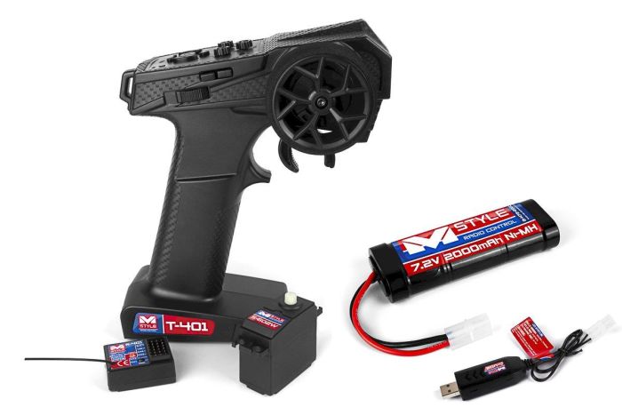 R/C Car Electronics Kit - 2.4GHz Transmitter, Waterproof Receiver, Servo & NiMH Stick Pack