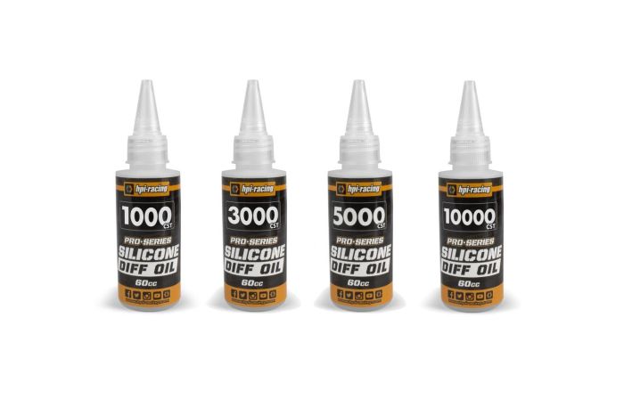 HPI Pro-Series Thin Silicone Diff Oil Set (1,000 -10,000CST)