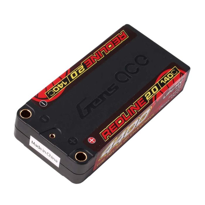 Gens Ace Redline 2.0 Shorty Lipo Battery 2S HV 7.6V-140C-4400