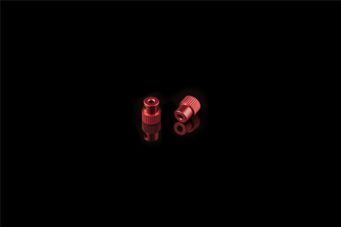 KM Threaded Stop Collars - Red - Blue