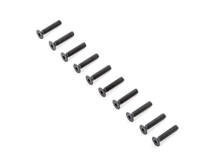 TLR Flat Head Screws, M4x20mm (10) Z-TLR255014