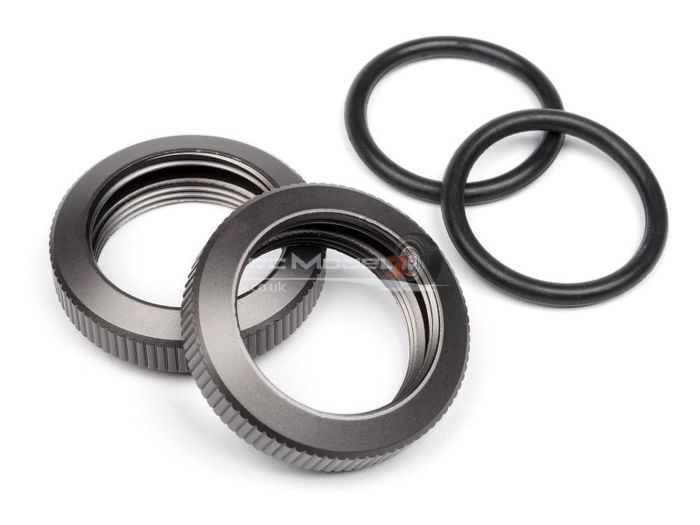 HPI Baja Shock Adjuster Nut 20Mm (Gunmetal/2Pcs)