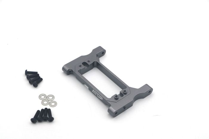 Atop RC Traxxas TRX-4 Alloy Steering Servo Mount - Titanium