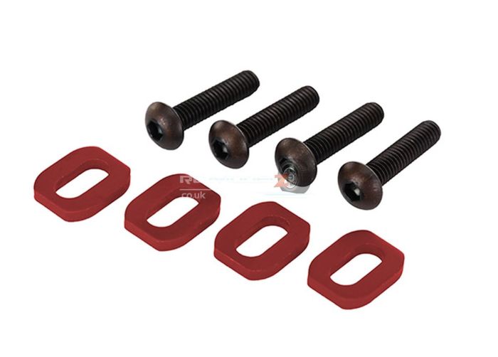 Traxxas X-Maxx Motor Mount Washers Aluminum Red