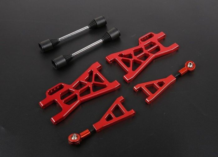 Rovan Alloy Extended Rear Baja Arm Set Red