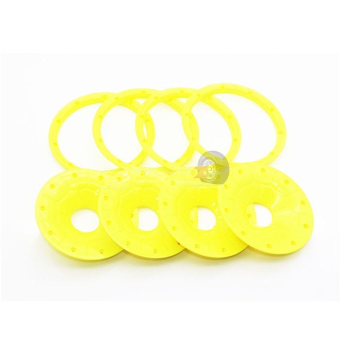 Enclosed beadlock set Yellow (4pc)