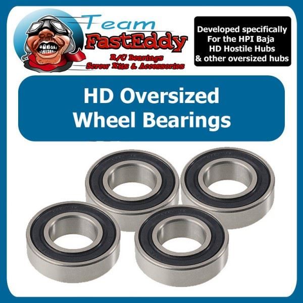 Team FastEddy Oversize Wheel Bearings for The Hostile "Bigbore" Hubs
