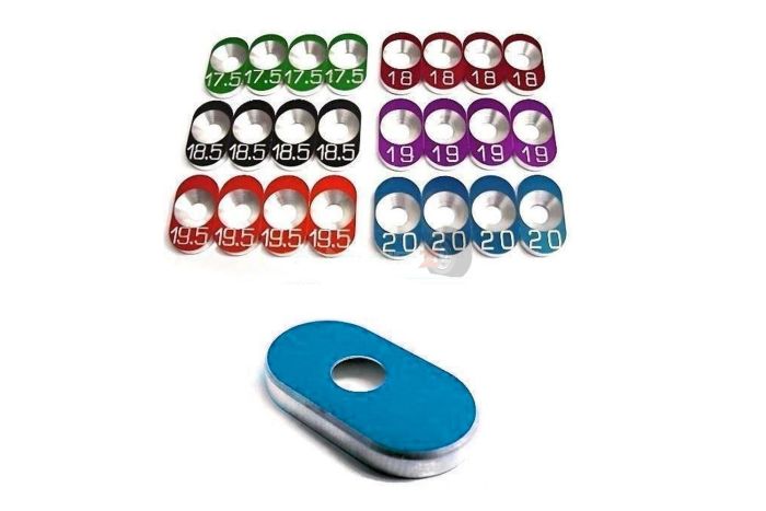 Jofer USA Aluminum L-1 Engine Mount Inserts for Losi 5ive Blue