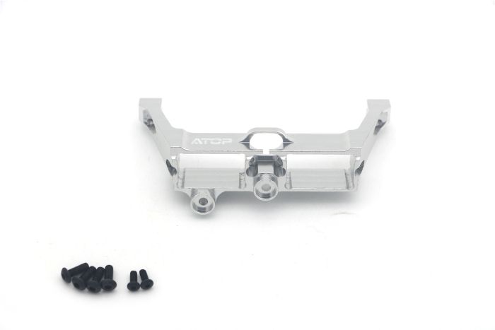 Atop Rc Traxxas TRX4 Alloy Front & Rear Diff Lock Servo Brace - Silver
