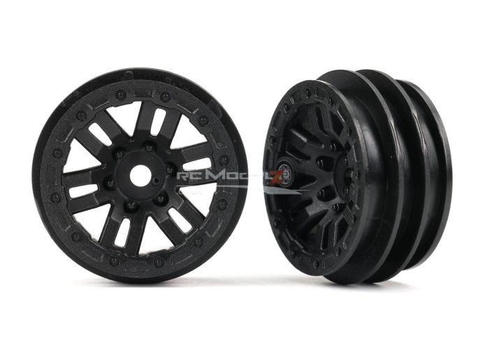 Traxxas Wheels, 1.0in (black) (2)