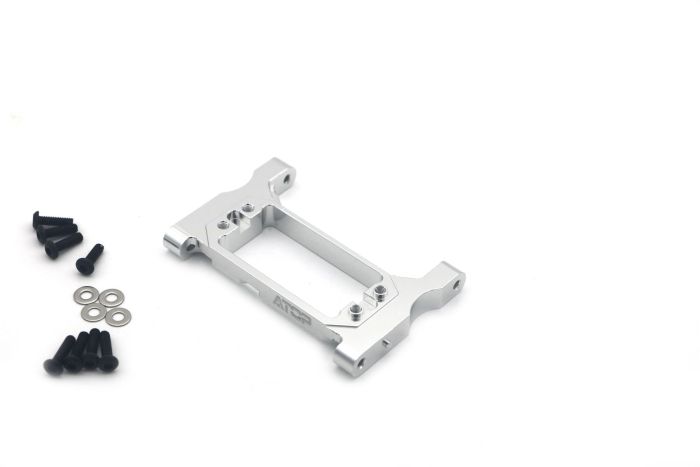Atop RC Traxxas TRX-4 Alloy Steering Servo Mount - Silver