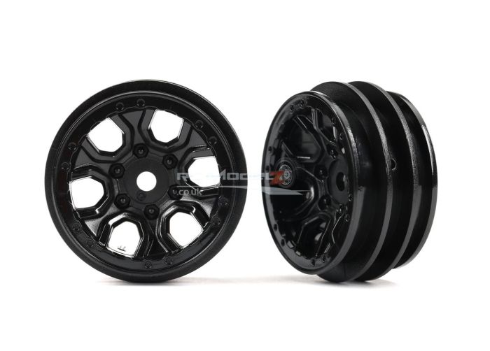 Traxxas Wheels, 1.0in (black) (2pcs)
