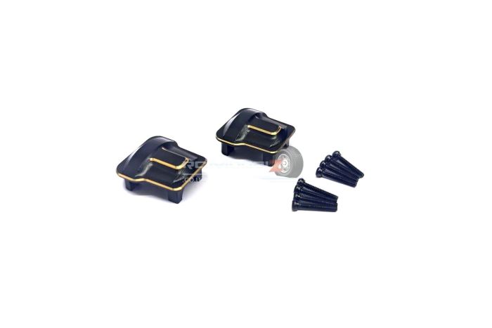 HDT Brass Portal Axle Differential Covers for TRX4M 2-Pack