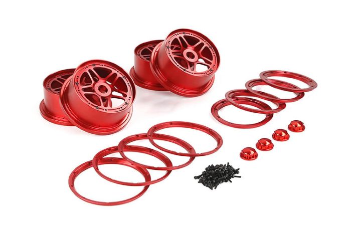 Rovan CNC Alloy Five-Star Model Truck Rim Set Front & Rear