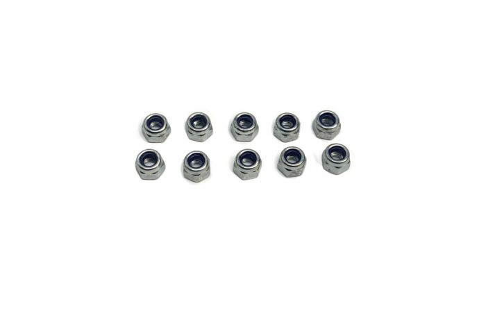 M4 Lock Nuts - Zinc (10Pcs)