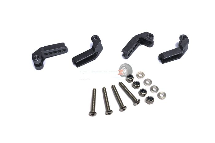Madmax  TRX4 Alloy Adjustable F/R Shock Mount - Black