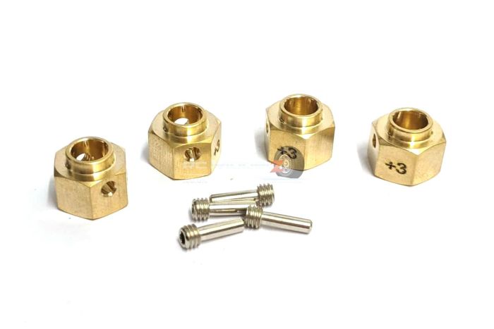 Atop RC TRX-4 Brass Wheel Hub Extenders +3mm