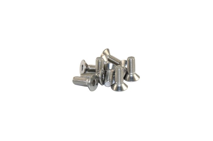 Flat Head Screws M6x14mm Stainless (10pcs)