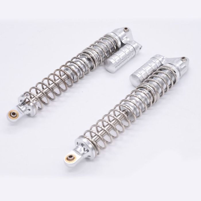 CNC 8mm Rear Piggy Back Suspension Shock Pair