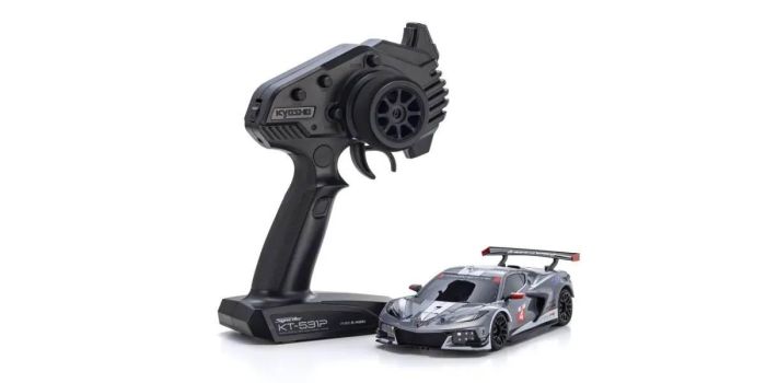 Kyosho Mini-Z MR04 RWD Corvette C8-R Gun Metal/White (W-MM/KT531P)