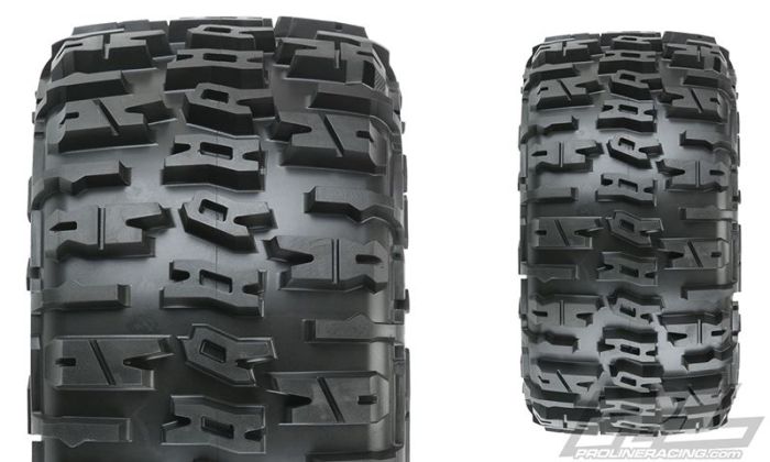 Pro-Line Trencher 4.3in XMAXX Tyres Mounted Pro-Loc Impulse Black Wheels