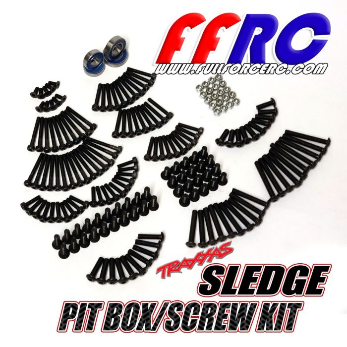 FullForceRC Traxxas Sledge Pit Box - Screw Kit
