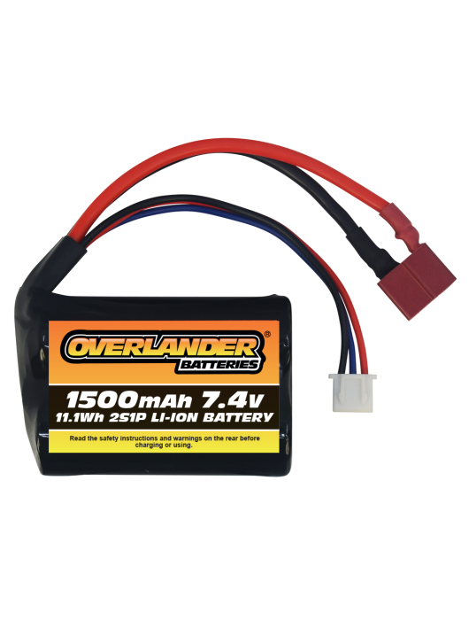 Overlander 1500mAh 7.4V 2S 18500 Li-Ion Battery