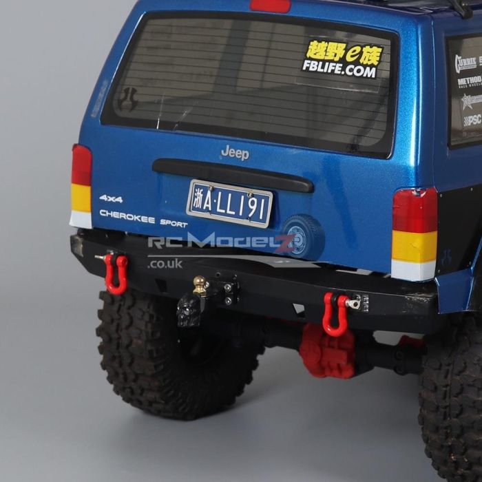 Aluminium RC Crawler Skull Trailer Hook Black